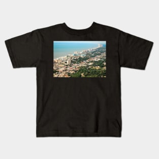 Aerial view of downtown Myrtle beach. Kids T-Shirt